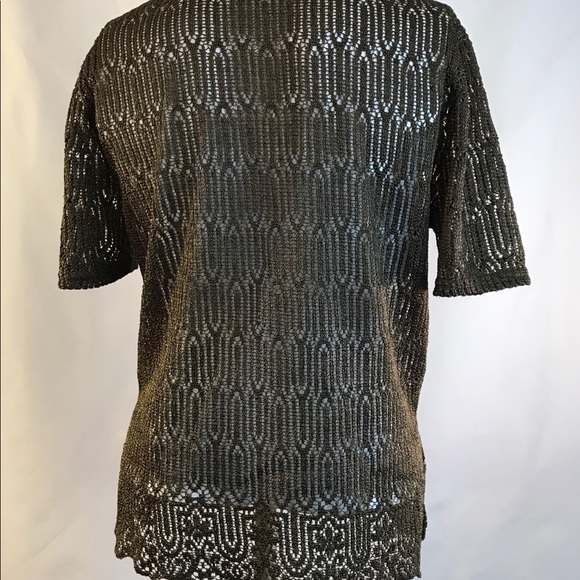 Knitted Brown Cover Blouse - Picture 4 of 4